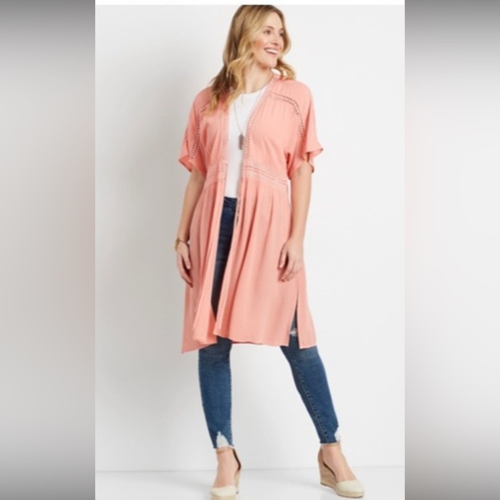 Maurices Kimono Peach Colour Size Large